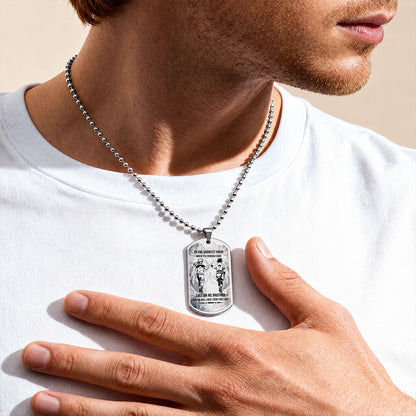 Naruto Dog Tag Necklace - NADL002 - Naruto Uzumaki - Sasuke Uchiha - Call On Me Brother - Military Ball Chain
