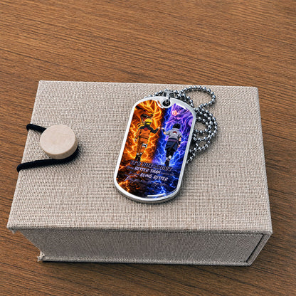 Naruto Dog Tag Necklace - NADL009 - Naruto Uzumaki - Sasuke Uchiha - Better Than You Were The Day Before