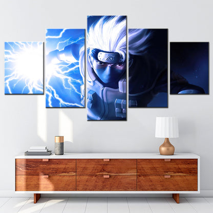 Naruto - 5 Pieces Wall Art - Hatake Kakashi 2 - Printed Wall Pictures Home Decor - Naruto Poster - Naruto Canvas