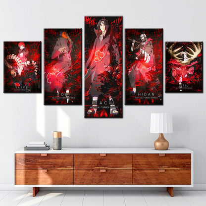 Naruto Canvas Wall Art - NA5106 - Itachi Uchiha - Obito Uchiha - Sasori - Hidan