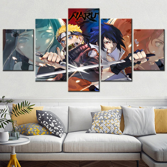 Naruto Canvas Wall Art - NA5134 - Uzumaki Naruto - Uchiha Sasuke