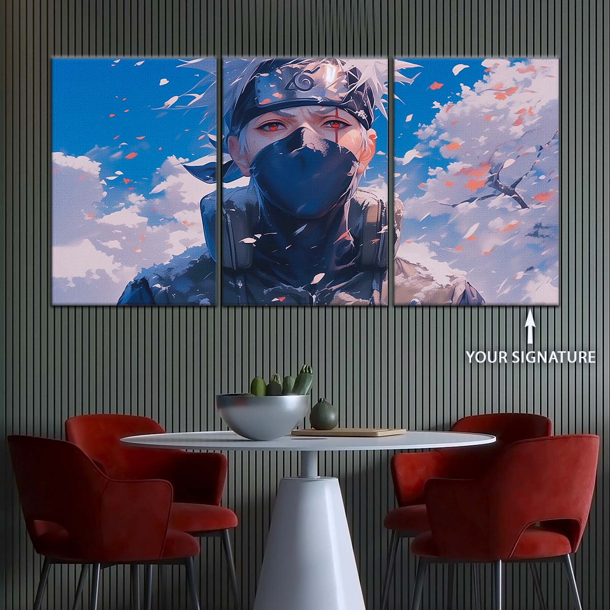 Naruto Wall Art - NA5077 - Kakashi Hatake - Kakashi's Sharingan - Naruto Poster - Naruto Canvas