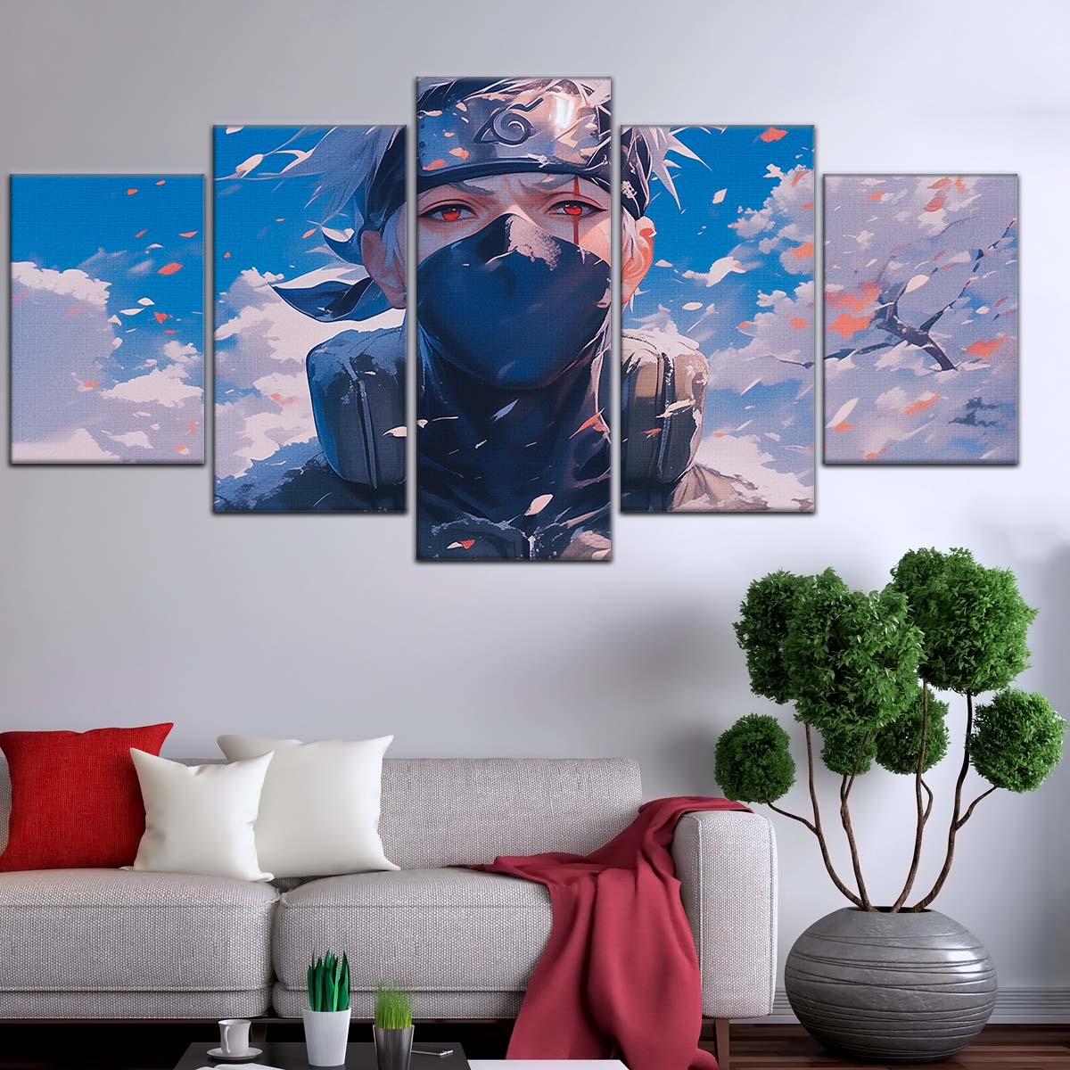 Naruto Wall Art - NA5077 - Kakashi Hatake - Kakashi's Sharingan - Naruto Poster - Naruto Canvas