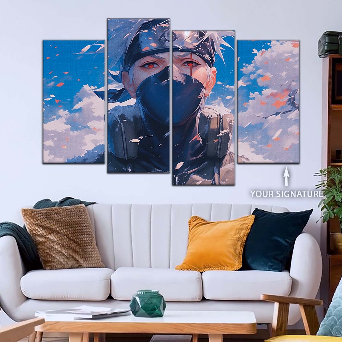 Naruto Wall Art - NA5077 - Kakashi Hatake - Kakashi's Sharingan - Naruto Poster - Naruto Canvas