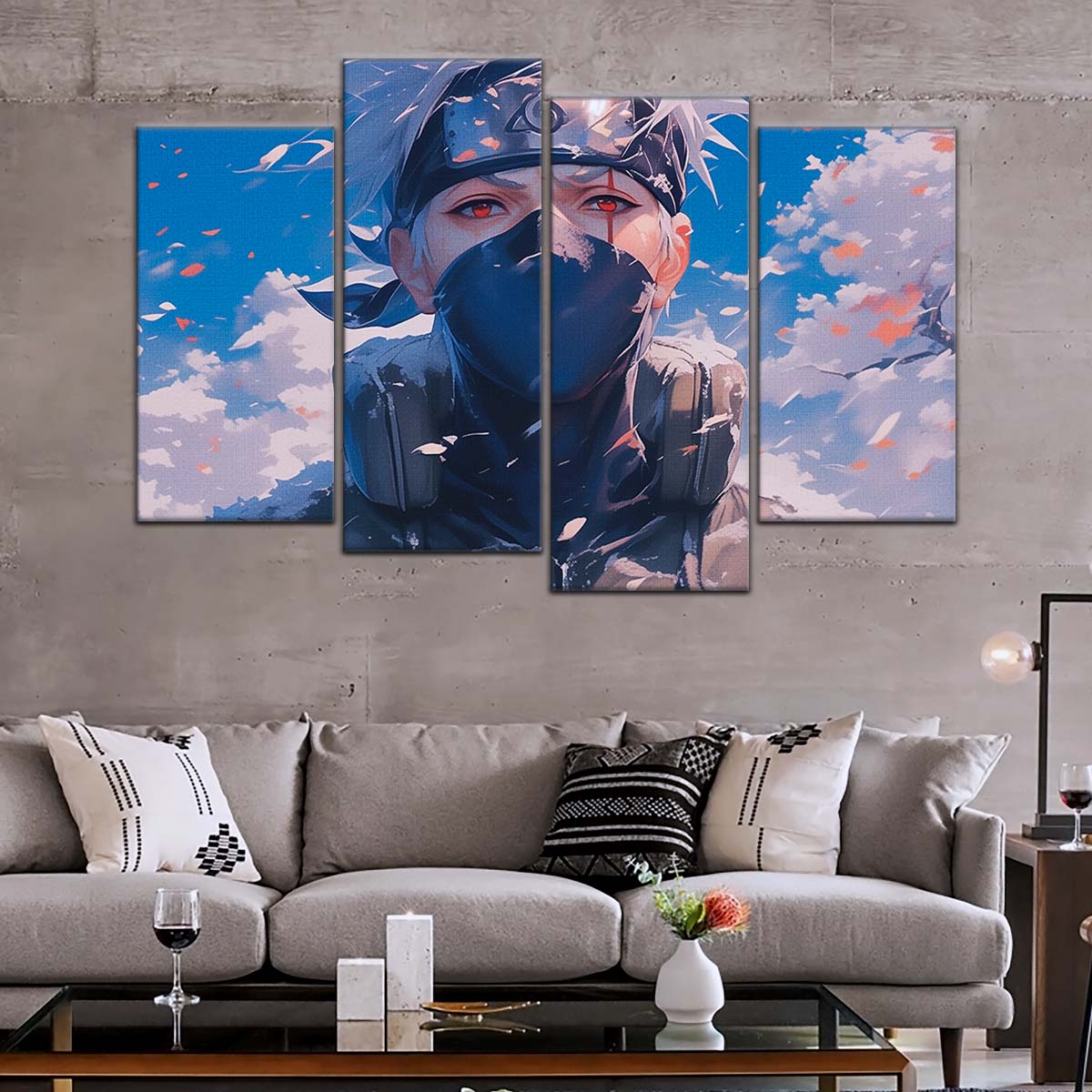Naruto Wall Art - NA5077 - Kakashi Hatake - Kakashi's Sharingan - Naruto Poster - Naruto Canvas