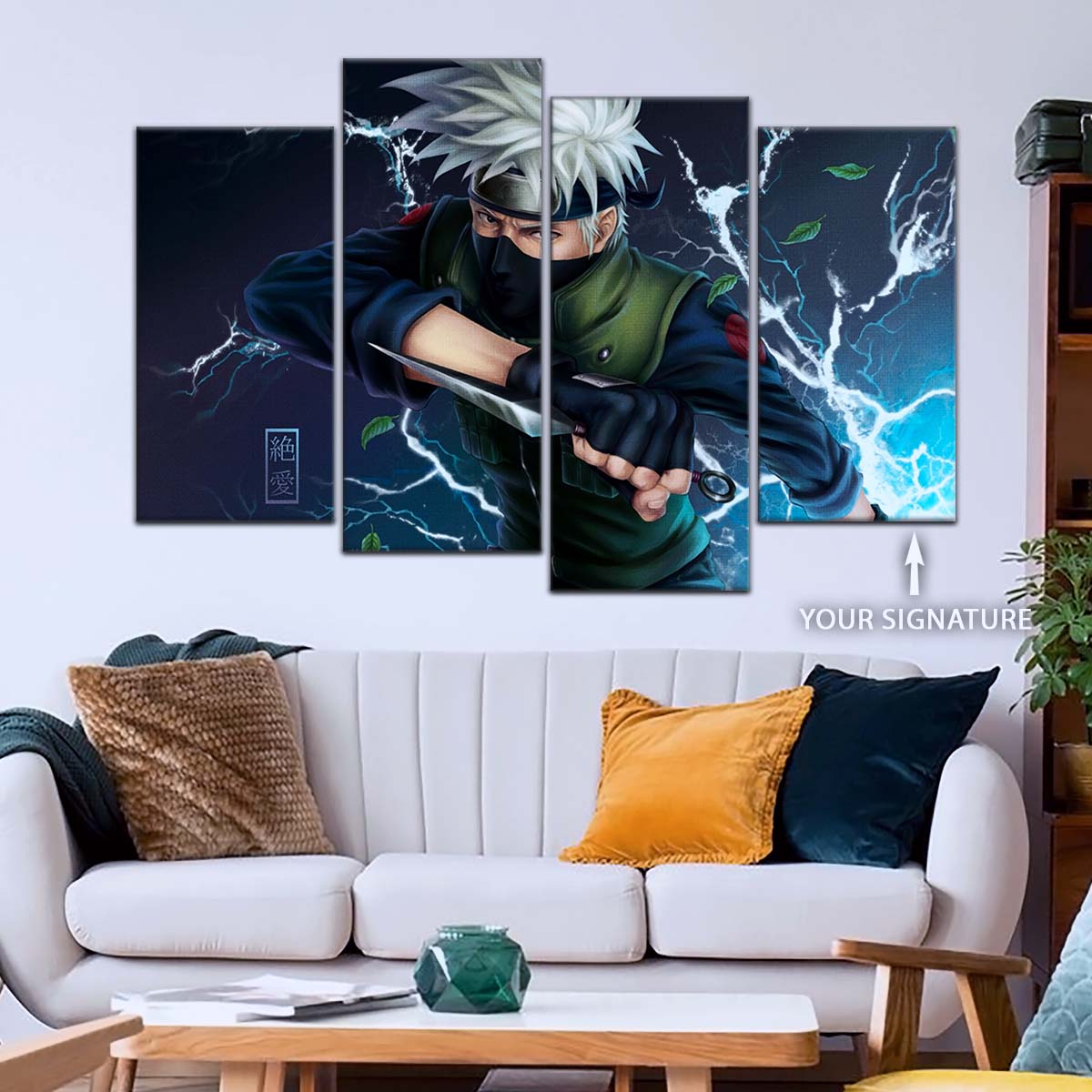 Naruto Wall Art - NA5078 - Kakashi Hatake - Chidori Kakashi - Naruto Poster - Naruto Canvas