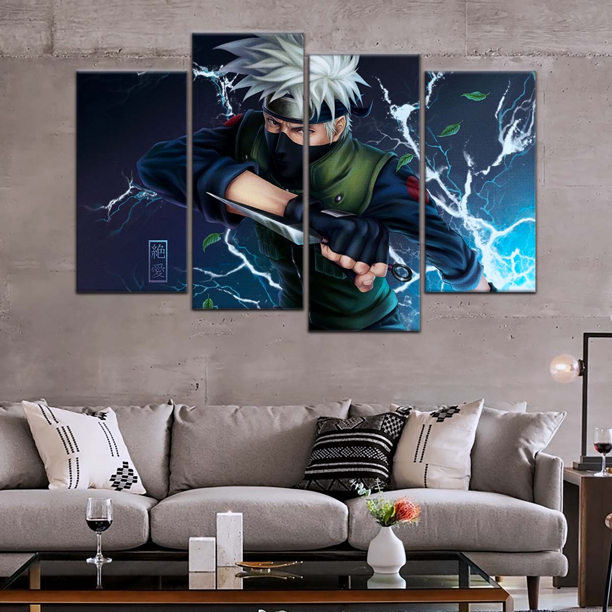 Naruto Wall Art - NA5078 - Kakashi Hatake - Chidori Kakashi - Naruto Poster - Naruto Canvas
