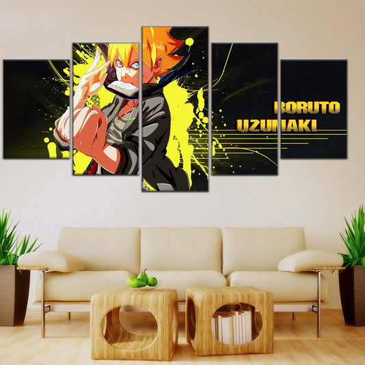 Naruto Wall Art - NA5082 - Boruto Uzumaki - Dynamic Ninja Power Unleashed - Naruto Poster - Naruto Canvas