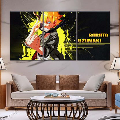 Naruto Wall Art - NA5082 - Boruto Uzumaki - Dynamic Ninja Power Unleashed - Naruto Poster - Naruto Canvas
