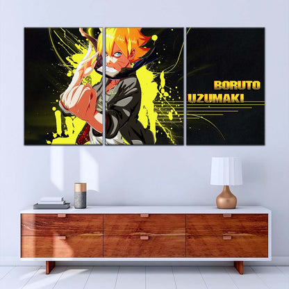 Naruto Wall Art - NA5082 - Boruto Uzumaki - Dynamic Ninja Power Unleashed - Naruto Poster - Naruto Canvas