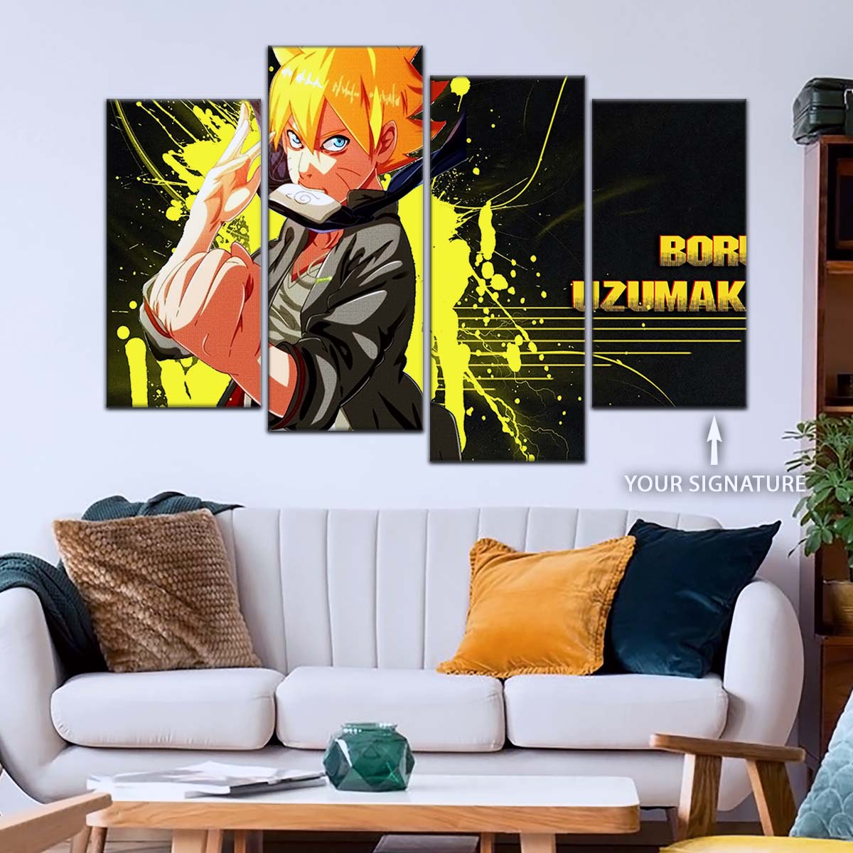 Naruto Wall Art - NA5082 - Boruto Uzumaki - Dynamic Ninja Power Unleashed - Naruto Poster - Naruto Canvas