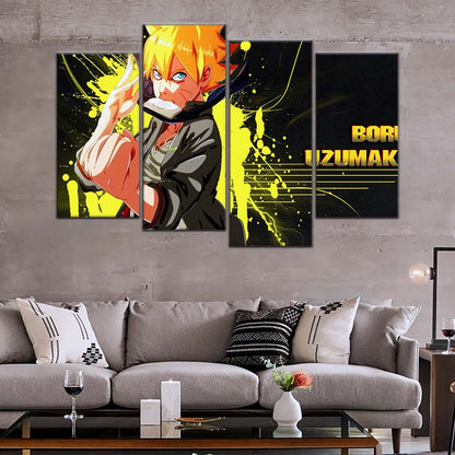 Naruto Wall Art - NA5082 - Boruto Uzumaki - Dynamic Ninja Power Unleashed - Naruto Poster - Naruto Canvas