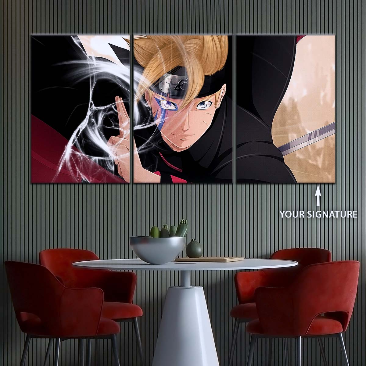 Naruto Wall Art - NA5083 - Boruto Uzumaki - Dynamic Anime Action Scene - Naruto Poster - Naruto Canvas