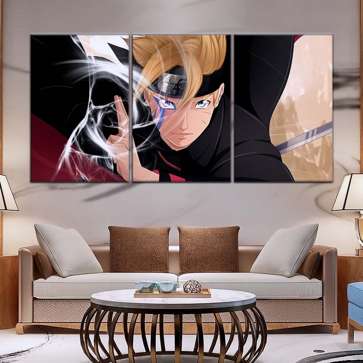 Naruto Wall Art - NA5083 - Boruto Uzumaki - Dynamic Anime Action Scene - Naruto Poster - Naruto Canvas