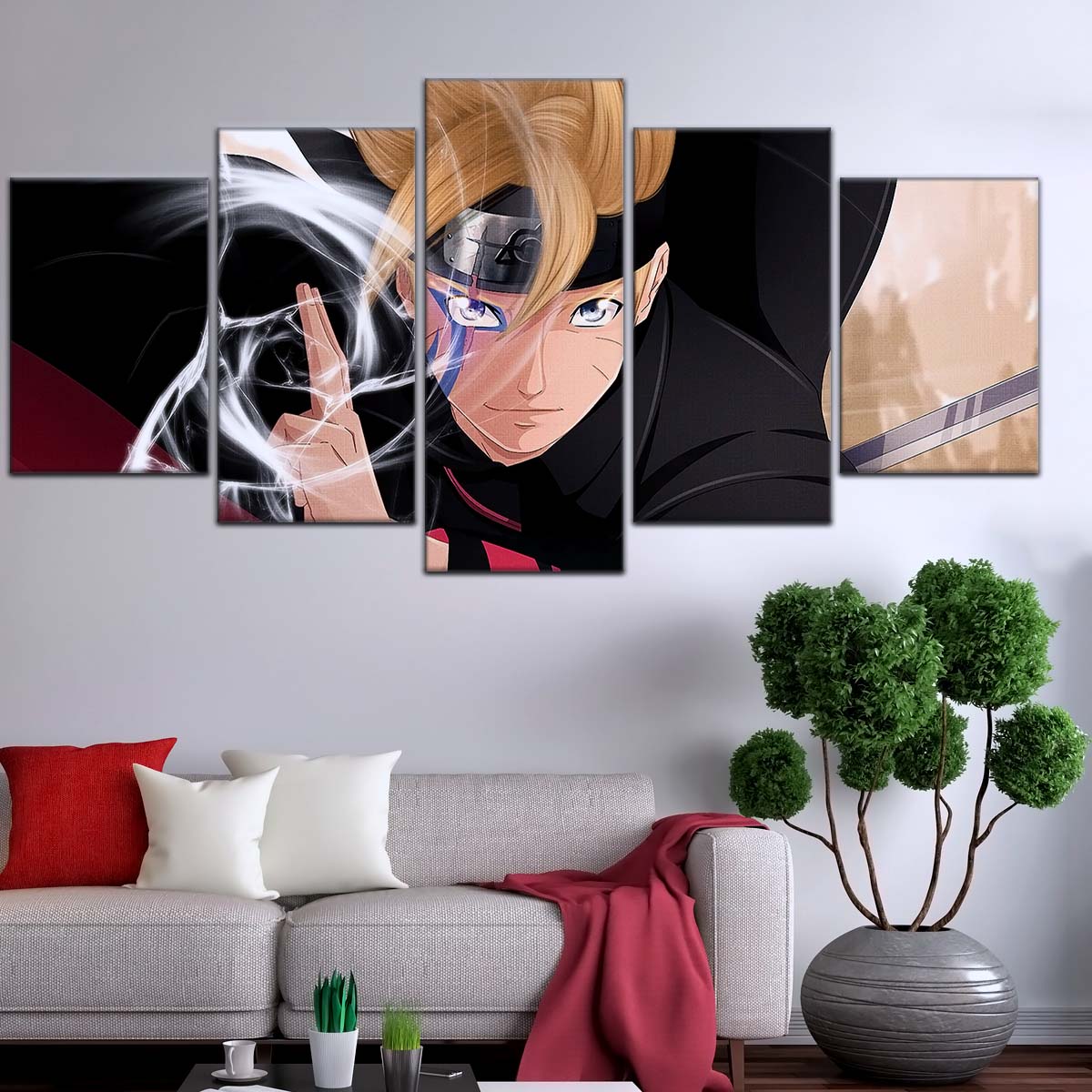 Naruto Wall Art - NA5083 - Boruto Uzumaki - Dynamic Anime Action Scene - Naruto Poster - Naruto Canvas