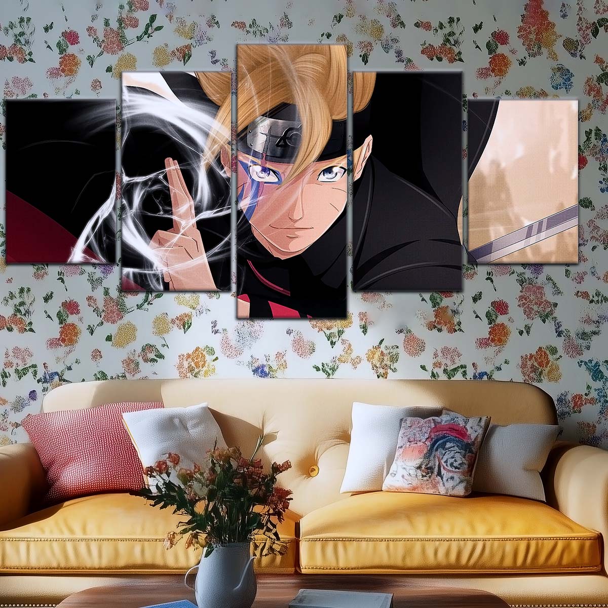 Naruto Wall Art - NA5083 - Boruto Uzumaki - Dynamic Anime Action Scene - Naruto Poster - Naruto Canvas