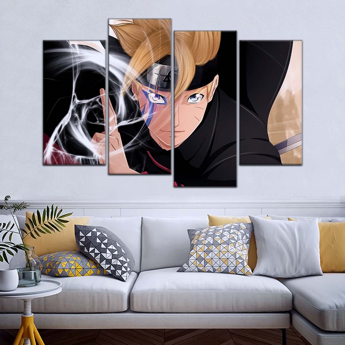 Naruto Wall Art - NA5083 - Boruto Uzumaki - Dynamic Anime Action Scene - Naruto Poster - Naruto Canvas
