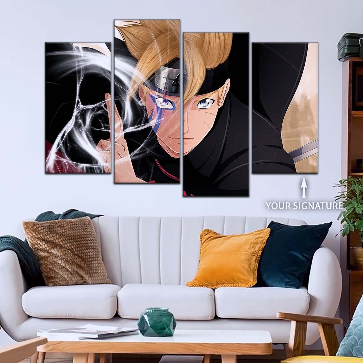 Naruto Wall Art - NA5083 - Boruto Uzumaki - Dynamic Anime Action Scene - Naruto Poster - Naruto Canvas