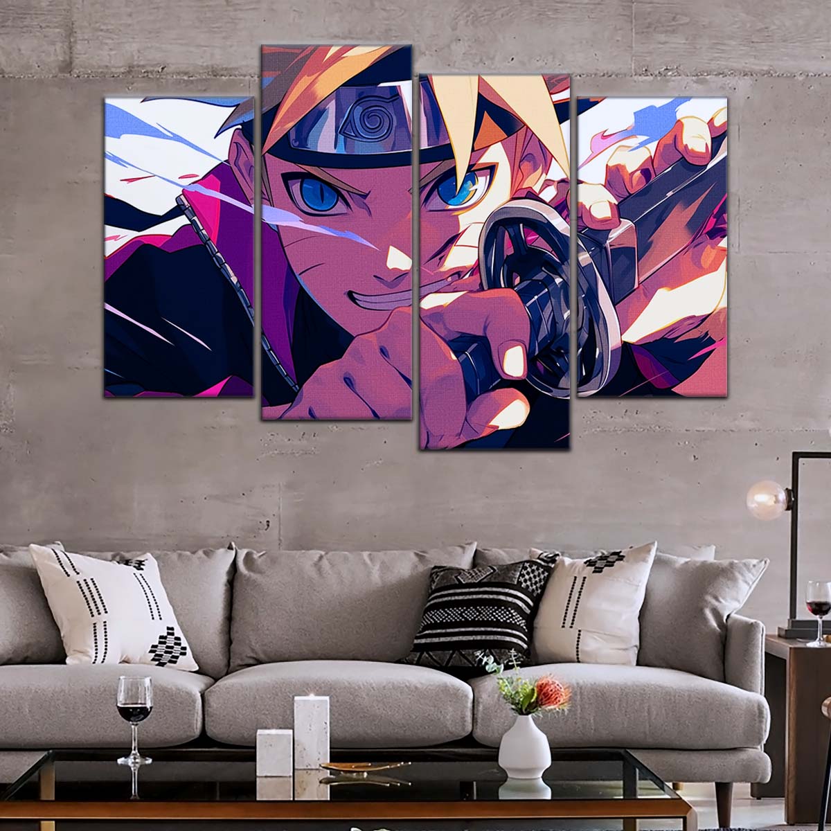Naruto Wall Art - NA5091 - Boruto Uzumaki Ninja Determination - Naruto Poster - Naruto Canvas