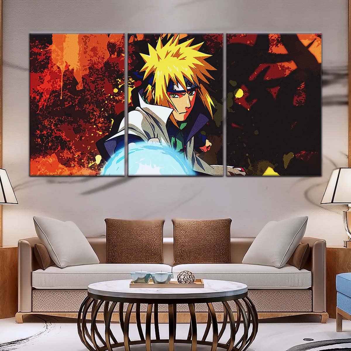 Naruto Wall Art - NA5096 - Minato Namikaze - Naruto’s Lightning Ninja Unleashed - Naruto Poster - Naruto Canvas