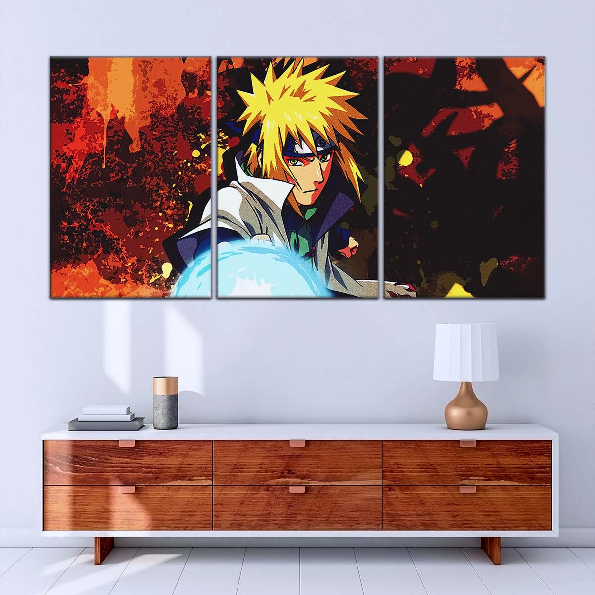 Naruto Wall Art - NA5096 - Minato Namikaze - Naruto’s Lightning Ninja Unleashed - Naruto Poster - Naruto Canvas