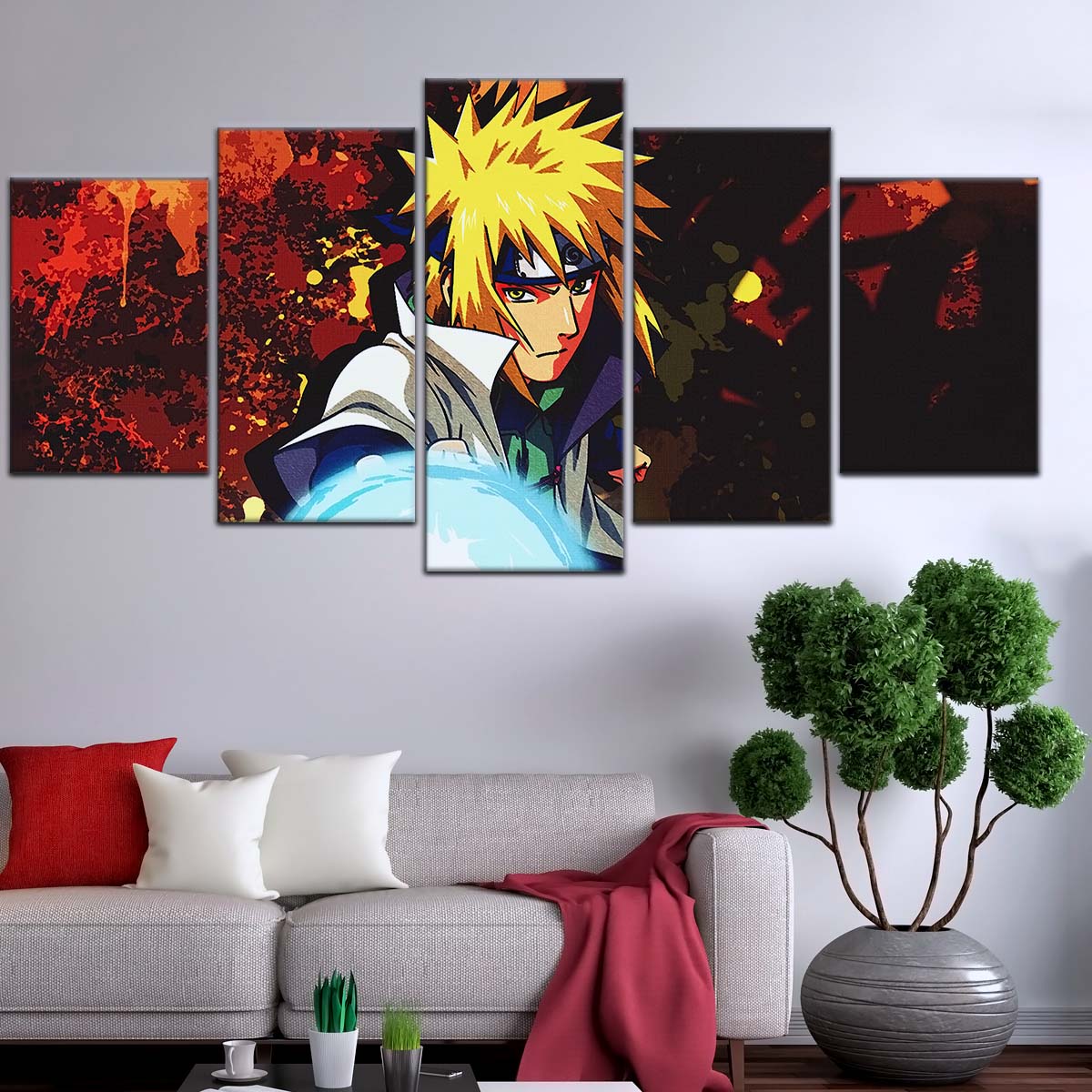 Naruto Wall Art - NA5096 - Minato Namikaze - Naruto’s Lightning Ninja Unleashed - Naruto Poster - Naruto Canvas