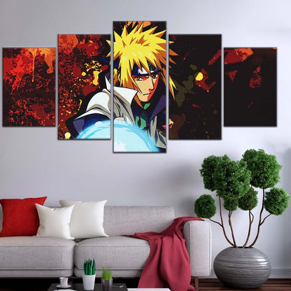 Naruto Wall Art - NA5096 - Minato Namikaze - Naruto’s Lightning Ninja Unleashed - Naruto Poster - Naruto Canvas