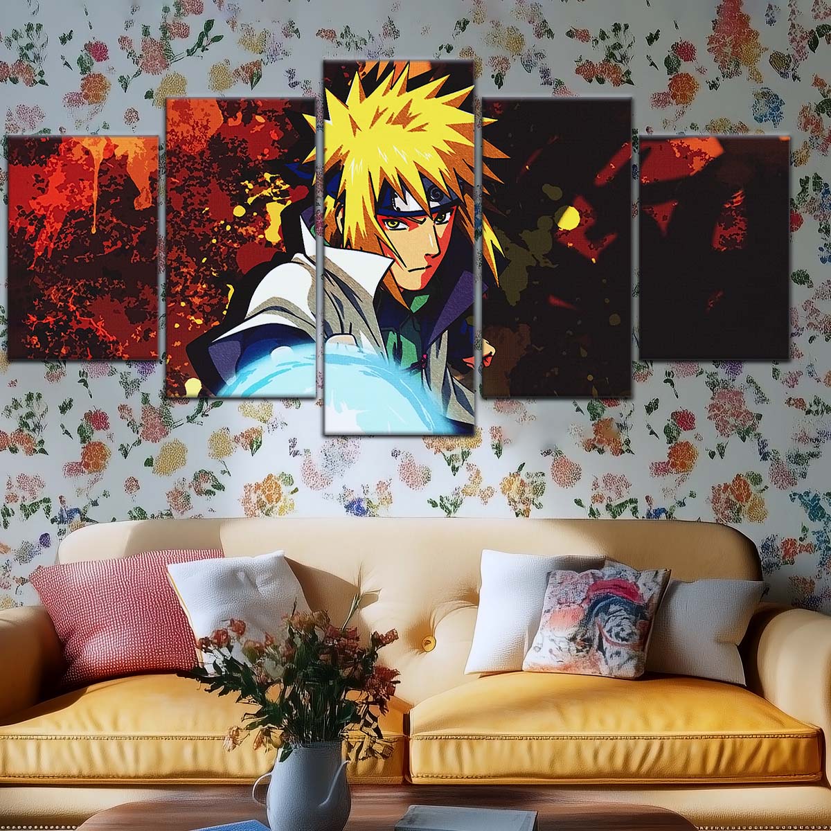 Naruto Wall Art - NA5096 - Minato Namikaze - Naruto’s Lightning Ninja Unleashed - Naruto Poster - Naruto Canvas