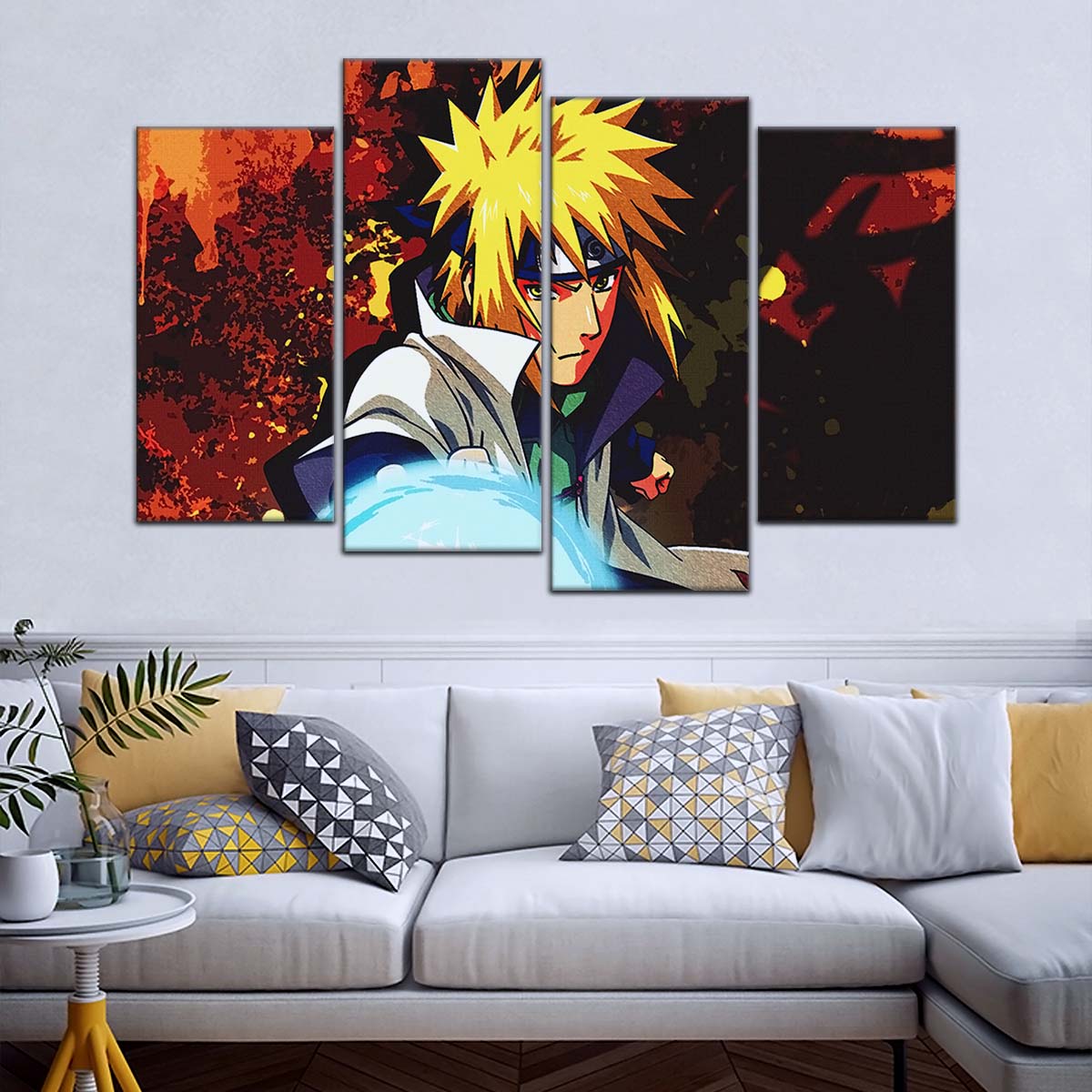 Naruto Wall Art - NA5096 - Minato Namikaze - Naruto’s Lightning Ninja Unleashed - Naruto Poster - Naruto Canvas