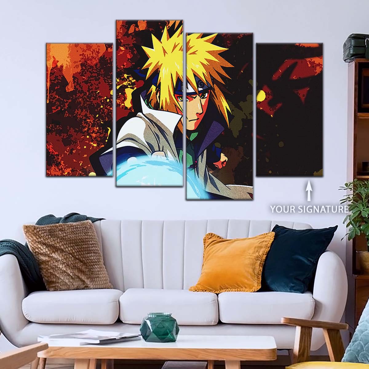 Naruto Wall Art - NA5096 - Minato Namikaze - Naruto’s Lightning Ninja Unleashed - Naruto Poster - Naruto Canvas