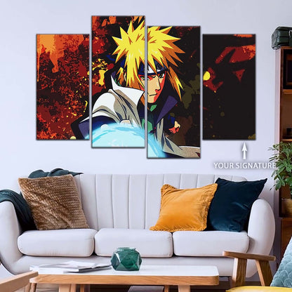 Naruto Wall Art - NA5096 - Minato Namikaze - Naruto’s Lightning Ninja Unleashed - Naruto Poster - Naruto Canvas