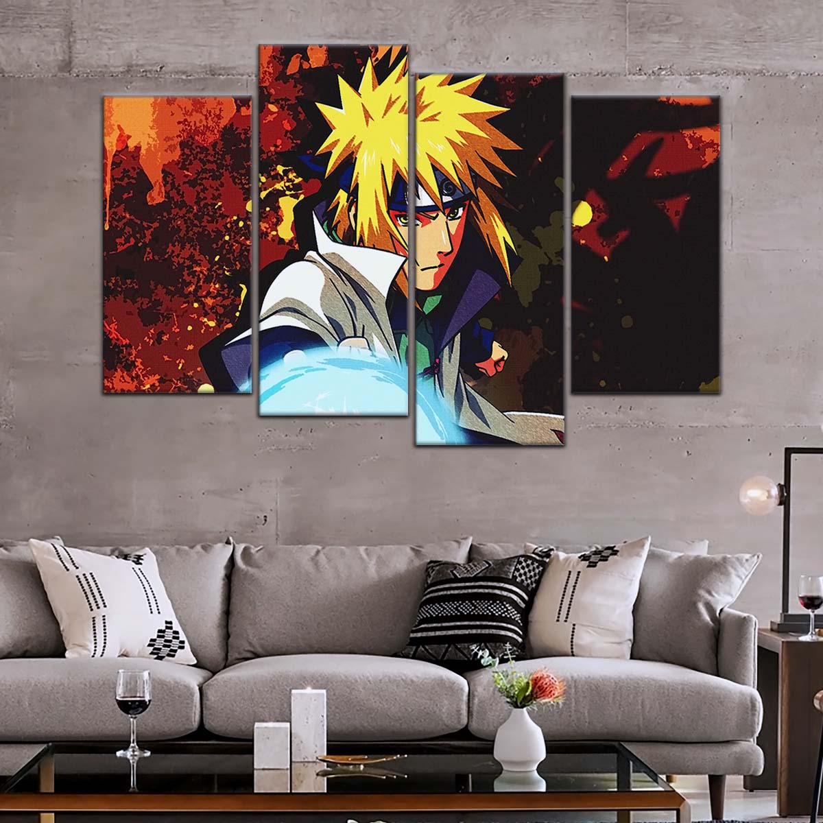 Naruto Wall Art - NA5096 - Minato Namikaze - Naruto’s Lightning Ninja Unleashed - Naruto Poster - Naruto Canvas
