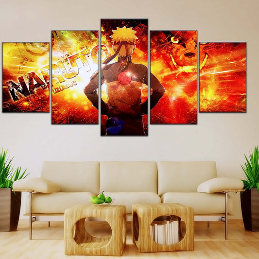 Naruto Wall Art - OP5004 - Kyūbi Power Naruto Uzumaki - Naruto Poster - Naruto Canvas