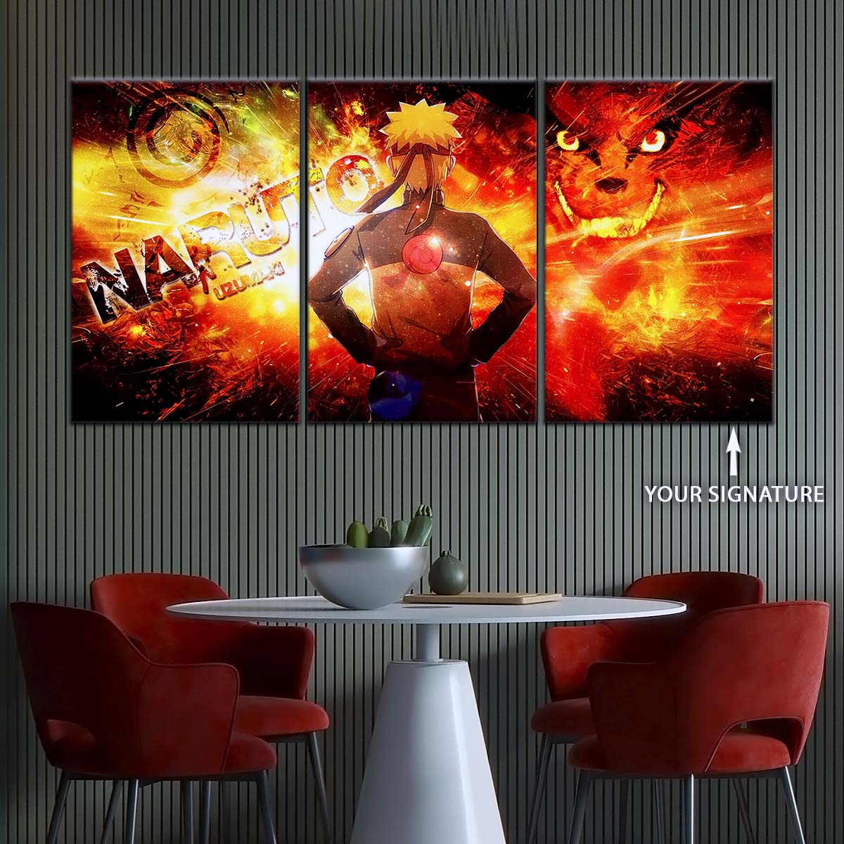 Naruto Wall Art - OP5004 - Kyūbi Power Naruto Uzumaki - Naruto Poster - Naruto Canvas
