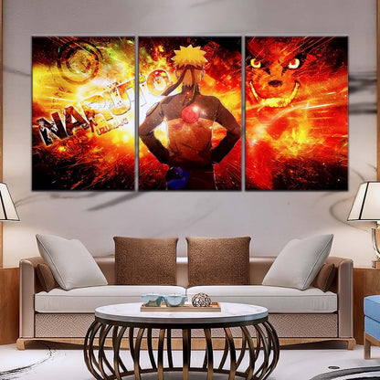 Naruto Wall Art - OP5004 - Kyūbi Power Naruto Uzumaki - Naruto Poster - Naruto Canvas