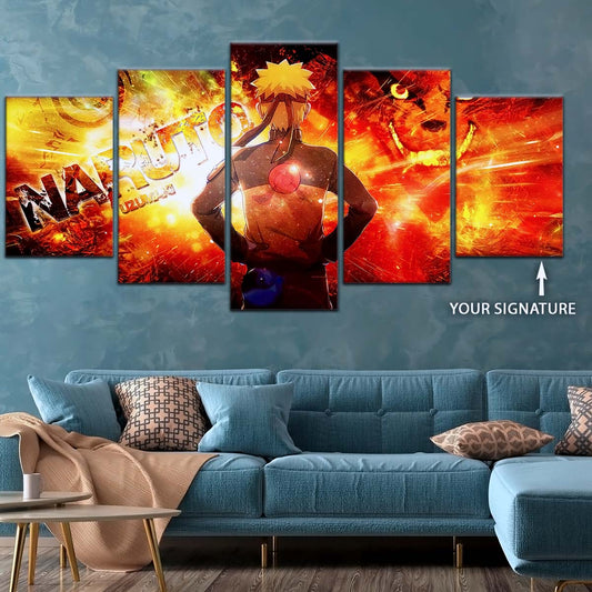 Naruto Wall Art - OP5004 - Kyūbi Power Naruto Uzumaki - Naruto Poster - Naruto Canvas