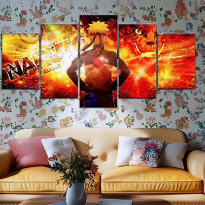 Naruto Wall Art - OP5004 - Kyūbi Power Naruto Uzumaki - Naruto Poster - Naruto Canvas