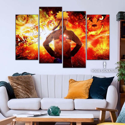 Naruto Wall Art - OP5004 - Kyūbi Power Naruto Uzumaki - Naruto Poster - Naruto Canvas
