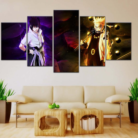 Naruto Wall Art - OP5005 - Naruto Uzumaki - Sasuke Uchiha - Naruto Poster - Naruto Canvas