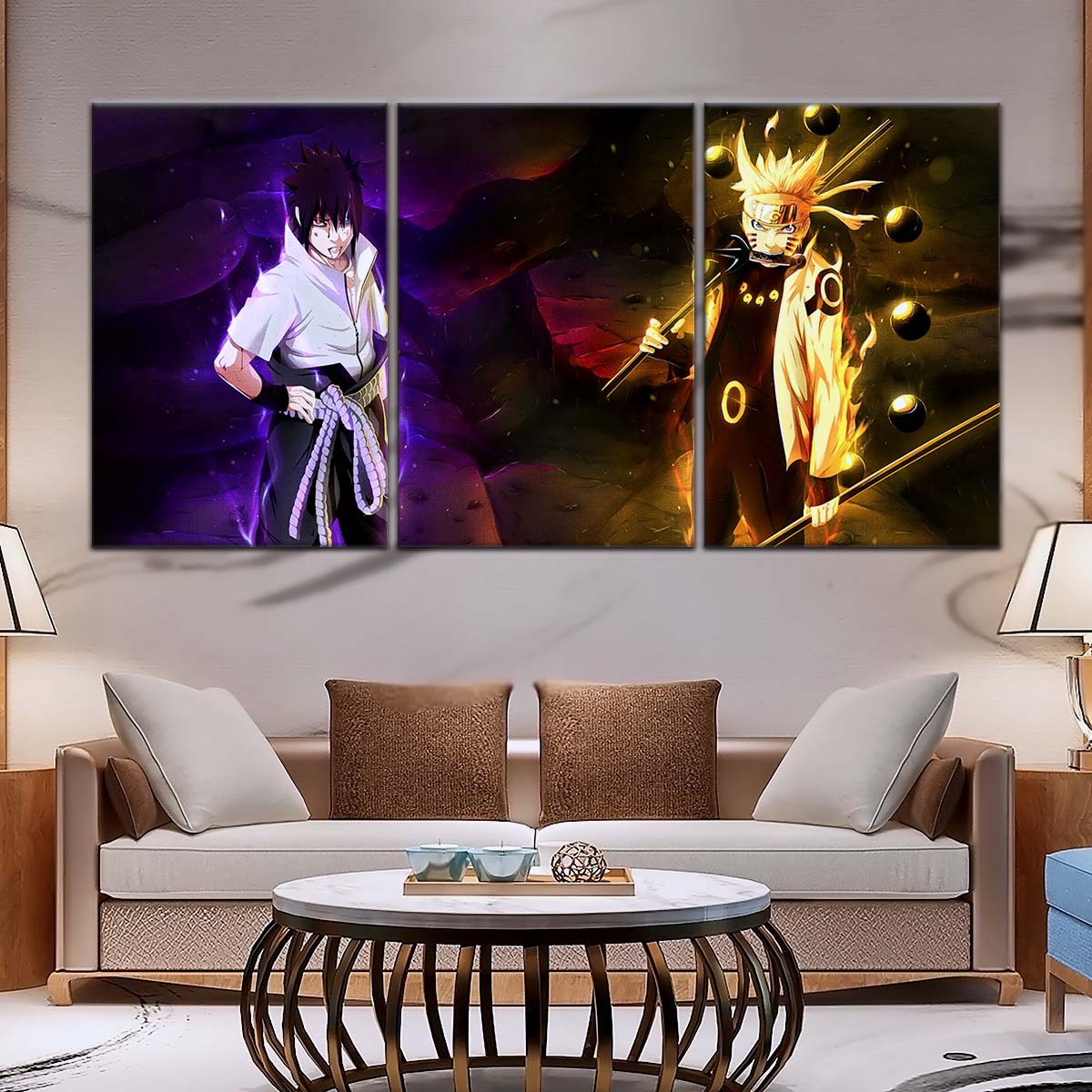 Naruto Wall Art - OP5005 - Naruto Uzumaki - Sasuke Uchiha - Naruto Poster - Naruto Canvas