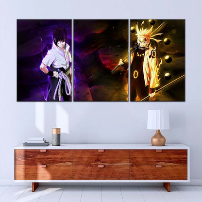 Naruto Wall Art - OP5005 - Naruto Uzumaki - Sasuke Uchiha - Naruto Poster - Naruto Canvas