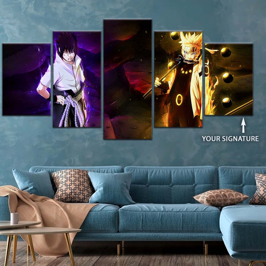 Naruto Wall Art - OP5005 - Naruto Uzumaki - Sasuke Uchiha - Naruto Poster - Naruto Canvas