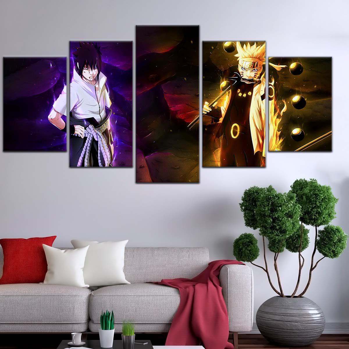 Naruto Wall Art - OP5005 - Naruto Uzumaki - Sasuke Uchiha - Naruto Poster - Naruto Canvas