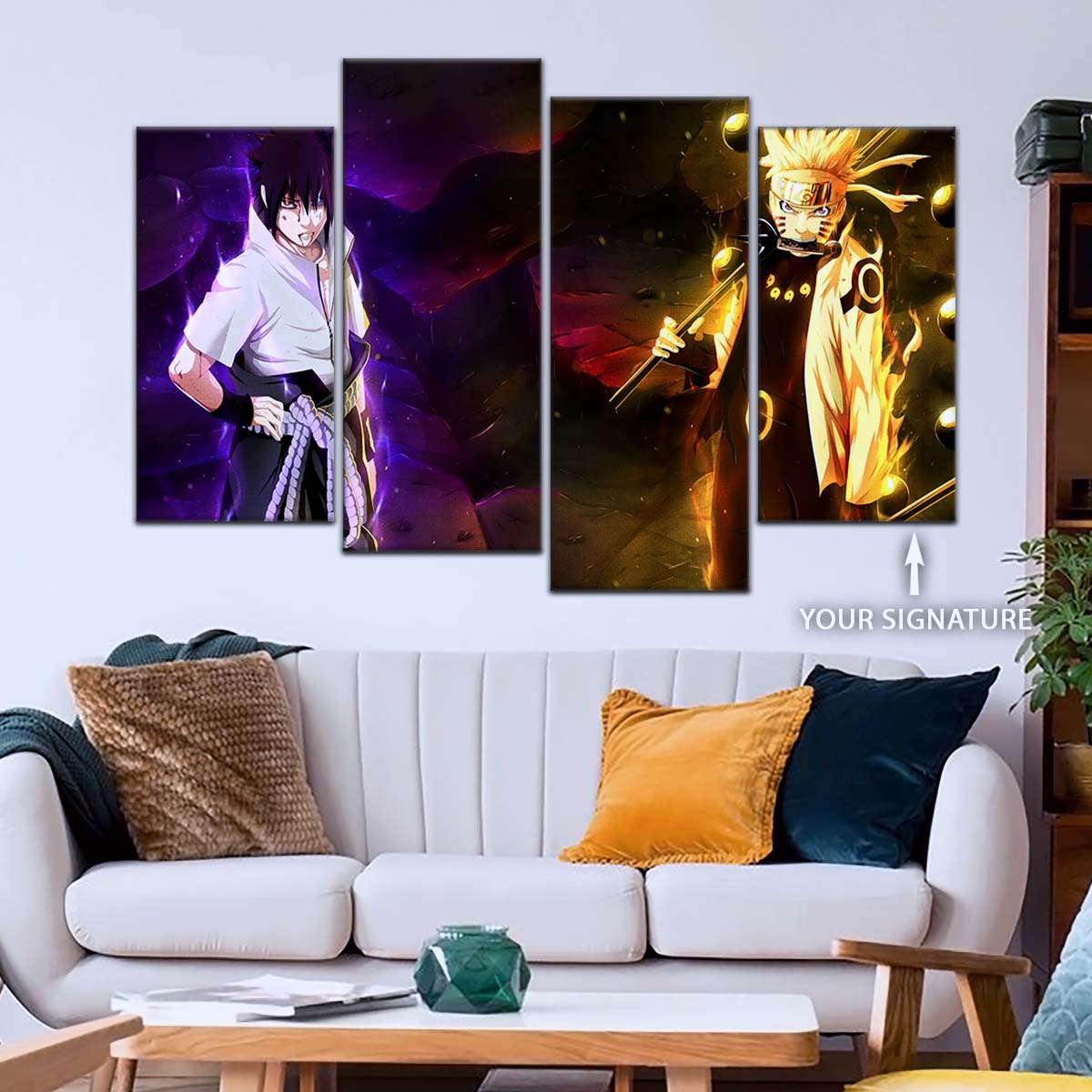 Naruto Wall Art - OP5005 - Naruto Uzumaki - Sasuke Uchiha - Naruto Poster - Naruto Canvas