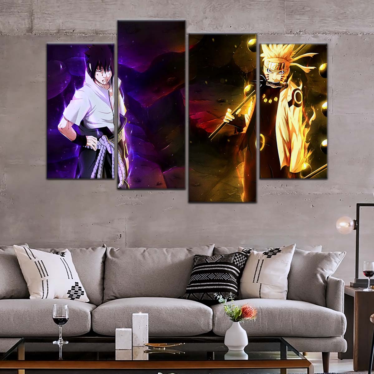 Naruto Wall Art - OP5005 - Naruto Uzumaki - Sasuke Uchiha - Naruto Poster - Naruto Canvas