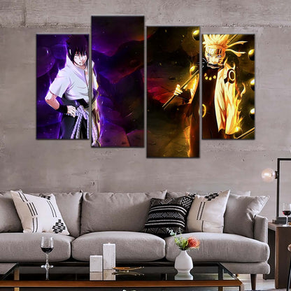 Naruto Wall Art - OP5005 - Naruto Uzumaki - Sasuke Uchiha - Naruto Poster - Naruto Canvas