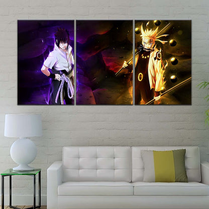 Naruto Wall Art - OP5005 - Naruto Uzumaki - Sasuke Uchiha - Naruto Poster - Naruto Canvas