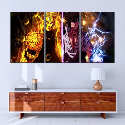 Naruto Wall Art - OP5006 - Naruto Uzumaki - Sasuke Uchiha - Naruto Poster - Naruto Canvas