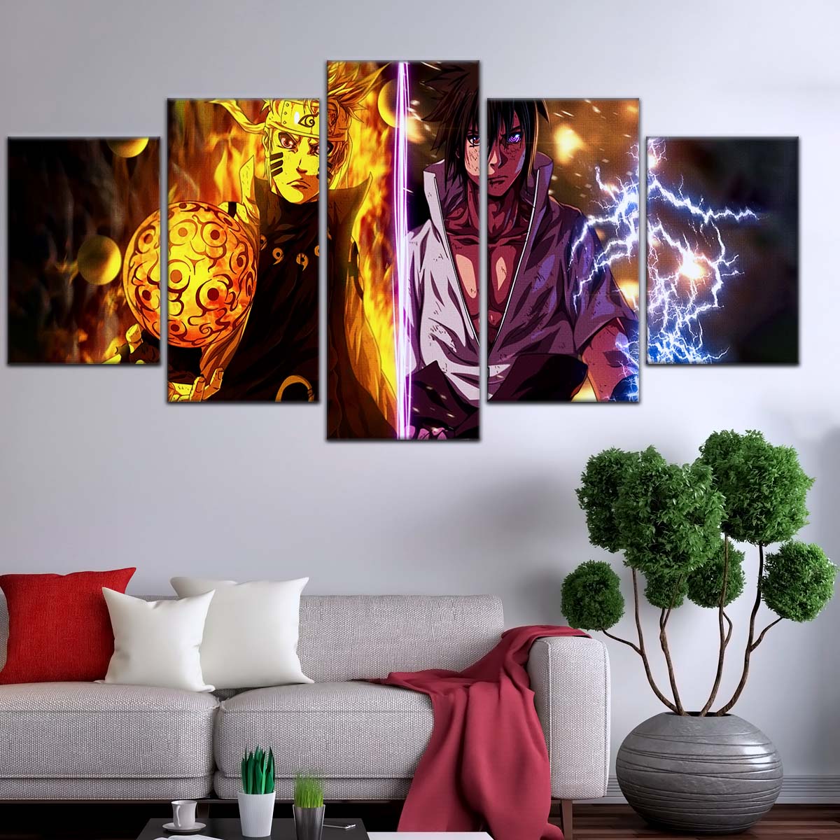 Naruto Wall Art - OP5006 - Naruto Uzumaki - Sasuke Uchiha - Naruto Poster - Naruto Canvas