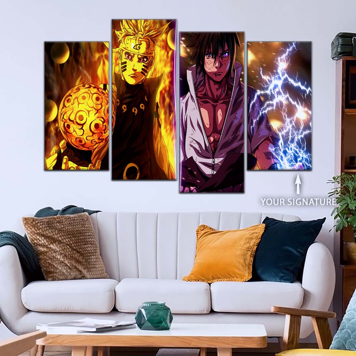 Naruto Wall Art - OP5006 - Naruto Uzumaki - Sasuke Uchiha - Naruto Poster - Naruto Canvas